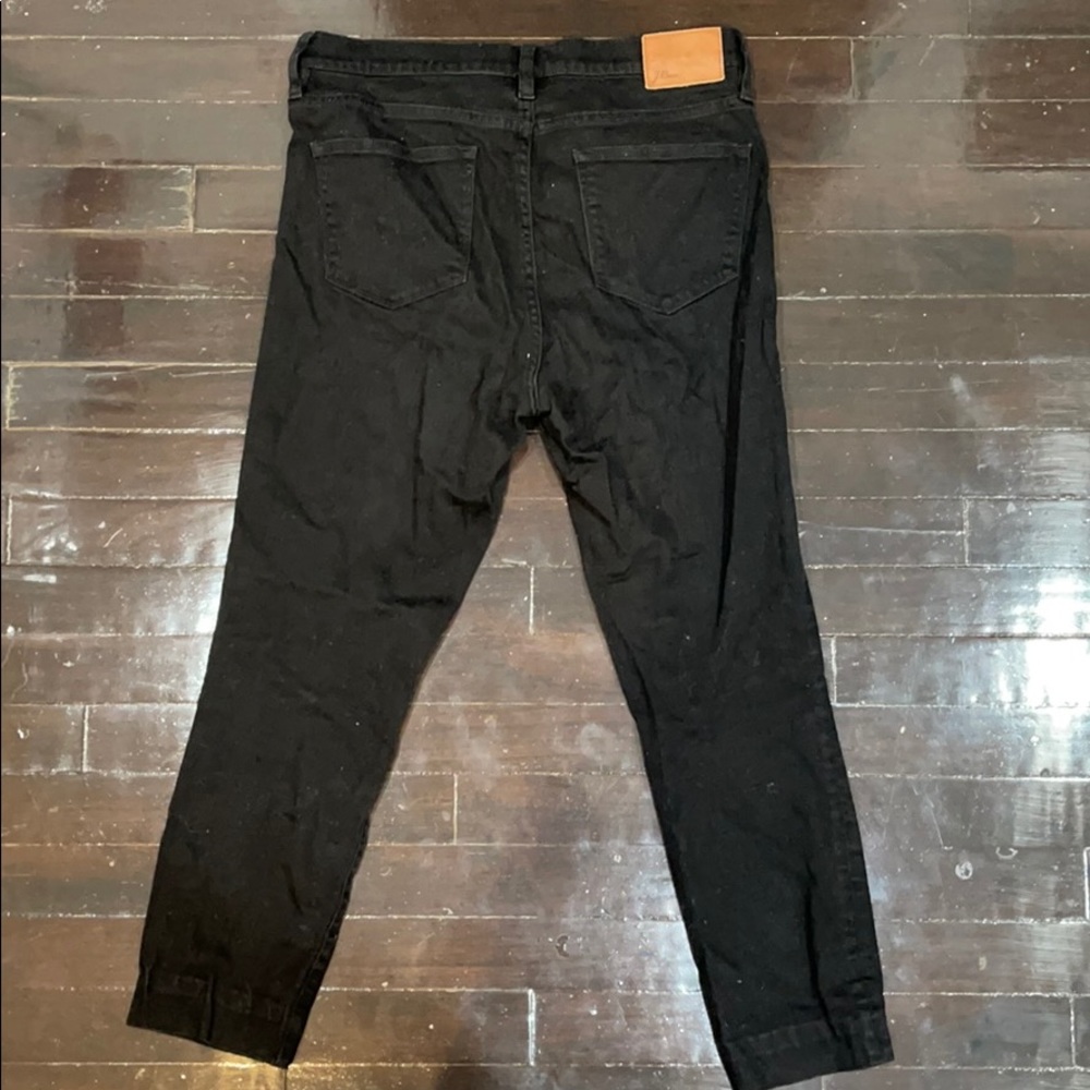 Black J Crew high rise skinny jeans - Picture 2 of 3
